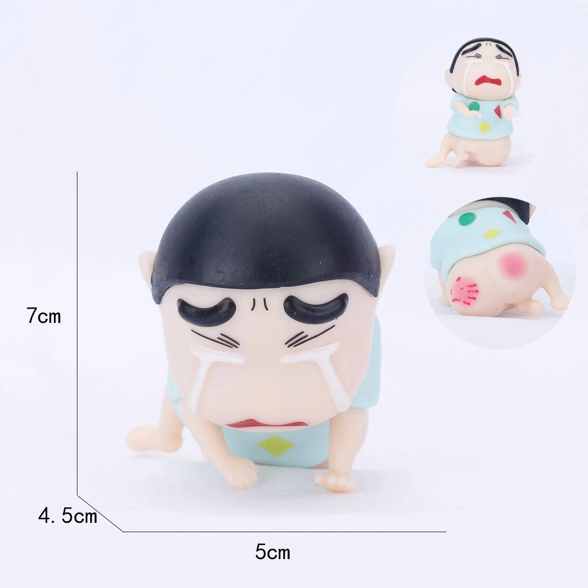 7 センチメートルアニメクレヨンしんちゃんかわいい泣き姿勢アクションフィギュア PVC モデルおもちゃ人形車の装飾品コレクションギフト