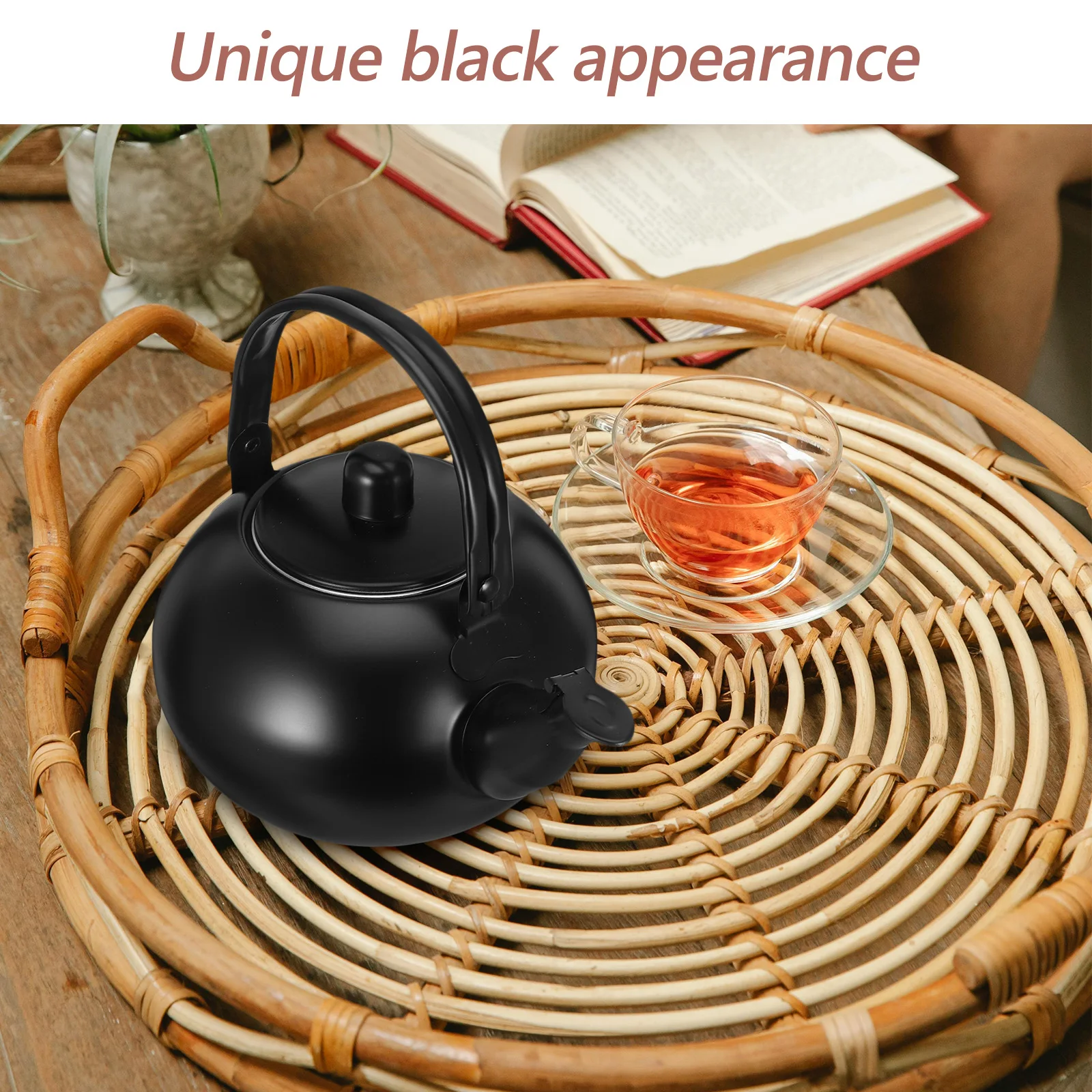 

Stainless Steel Teapot 1L for Stovetop Water Boiling and Tea Brewing with Stylish Design Loose Leaf Teapot Home Tea Kettle