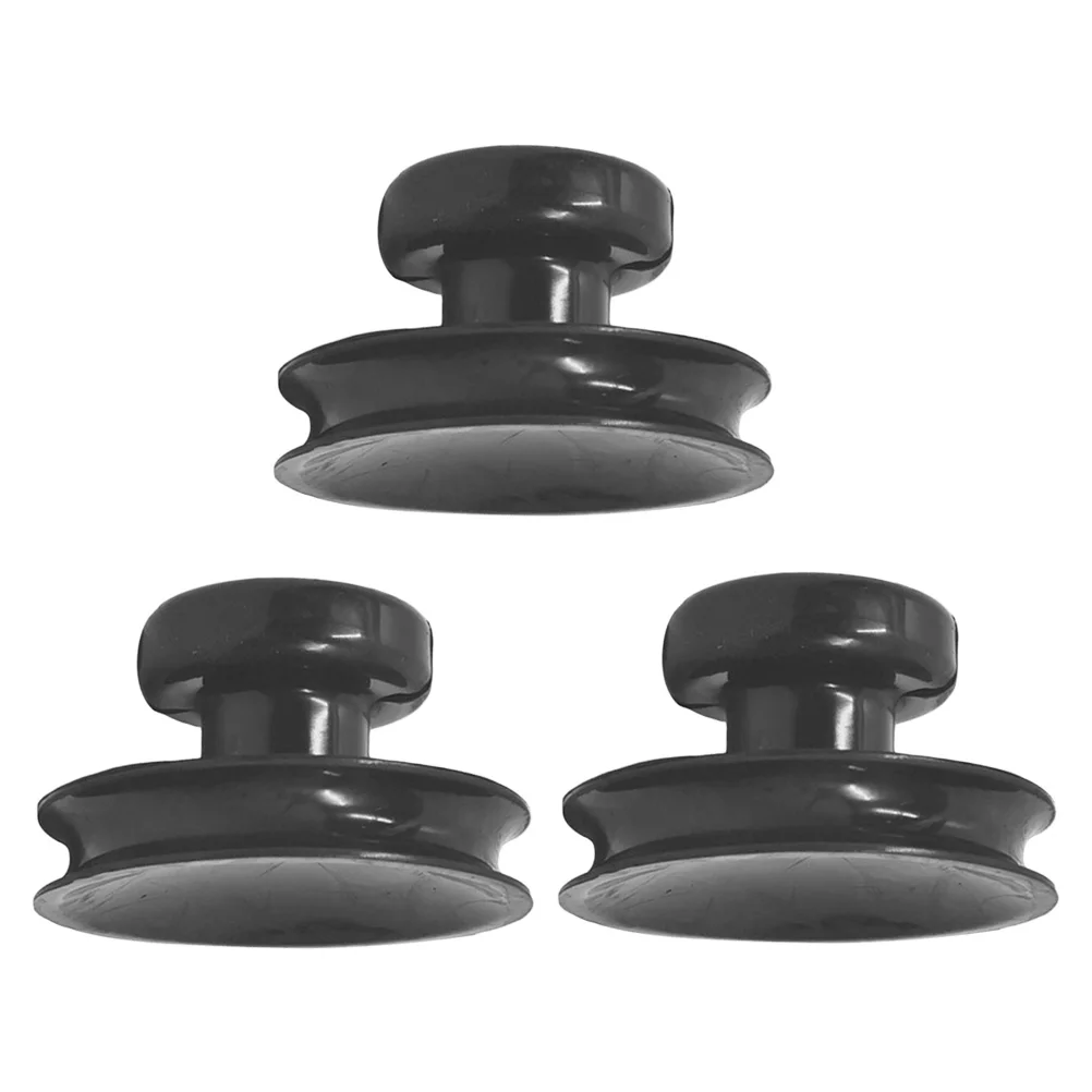 

3 Pcs Singing Bowl Supplies Buddha Sound Suction Cup Cups Lifting Handle Meditation