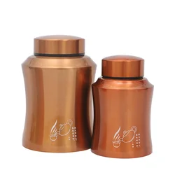 Stainless Steel Tea Caddy Packaging Box, Sealed Can, Fashionable Portable, Creative Gift Size, Storage Tank