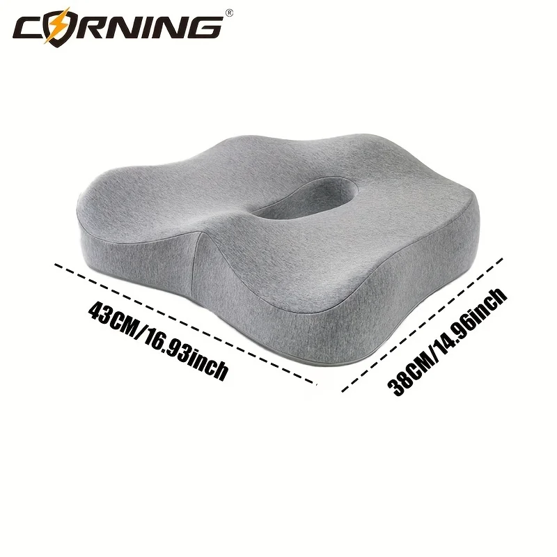 Memory Foam Seat Cushion for Office Chair And Car - Adult Heightening Pad - Relief for Butt Pain - Long Sitting Not Tired - Seat