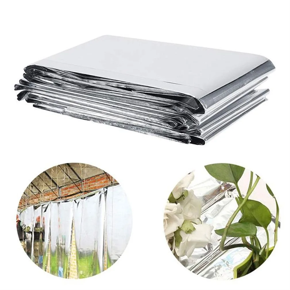 Plant reflecterende film groeien licht kas planten tuin terras afdekken folie vel reflectie coating zilver