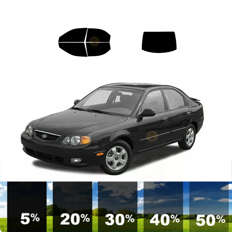 

precut Removable Window Tint Film For Car 100% UVR 5%-70%VLT Heat Insulation Carbon ﻿For KIA SPECTRA 4 DR WAGON 2000-2004