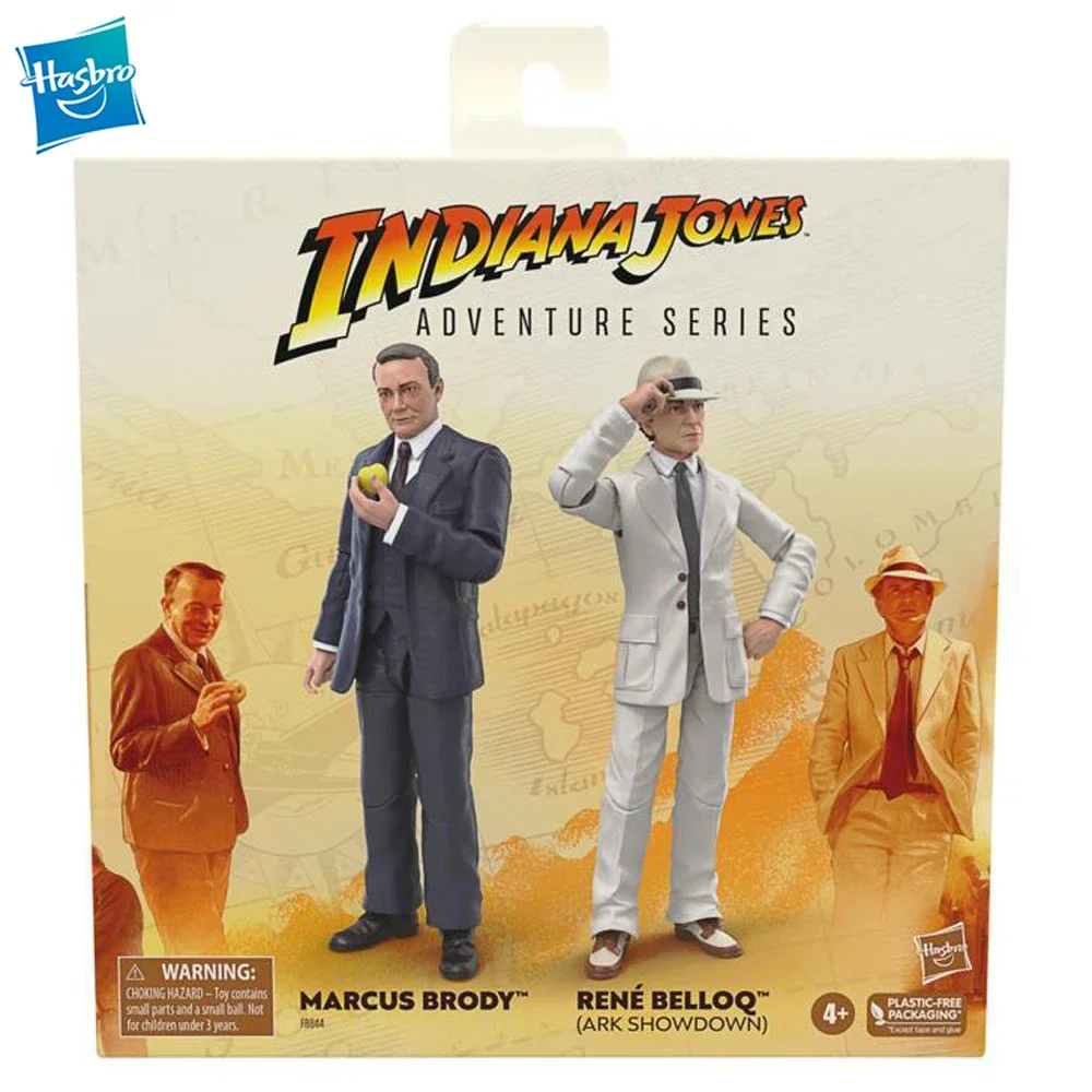 

In-Stock Hasbro Indiana Jones Adventure Series Marcus Brody & Ren Belloq (Ark Showdown) Nice Collectible Anime Figure Model Toys