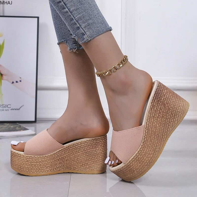 Shoes for Women 2024 Brand Women\'s Sandals Peep-Toe Shoes Woman High-Heeled Platfroms Casual Wedges for Women Slippers Zapatos