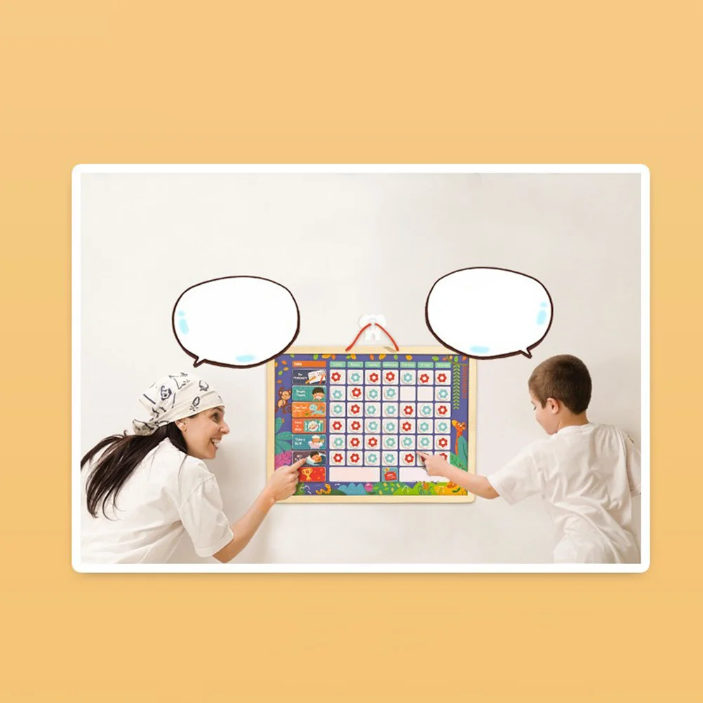 

Educational Magnetic Responsibility Chart Playboard Behavior Record Develop Positive Habits and