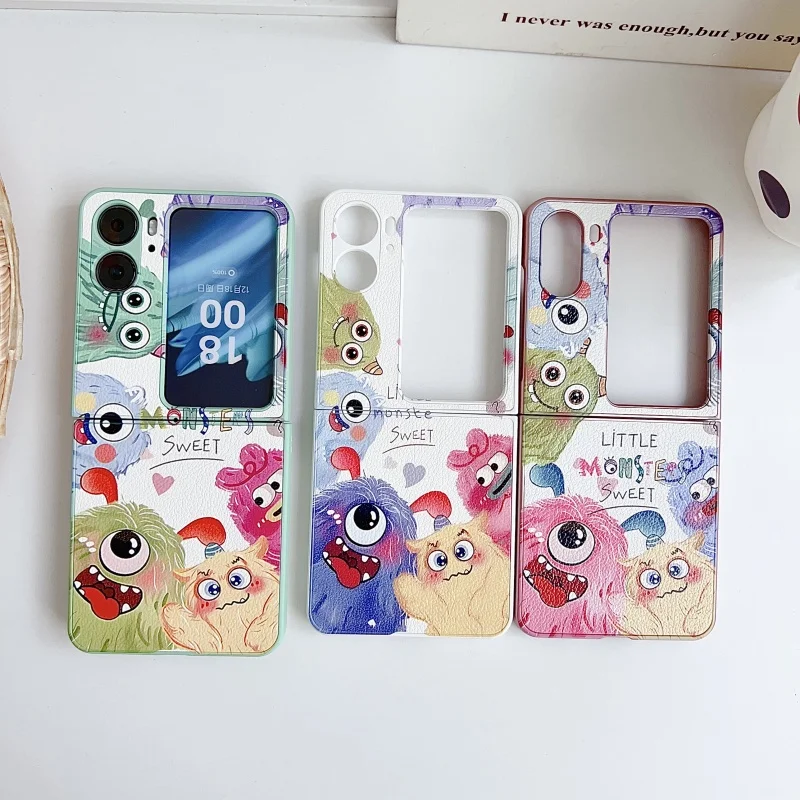 

Phone Case for OPPO N2 FLIP Monster Patterned Phone Case OPPO N2 FLIP