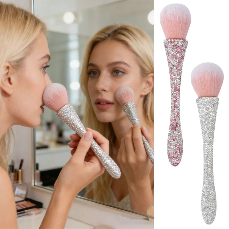 1PCDiamond Handle Makeup Brush LoosePowder Brush BlushBrushes Professional Small Waist Beauty Cosmetics Tools Brochas Maquillaje