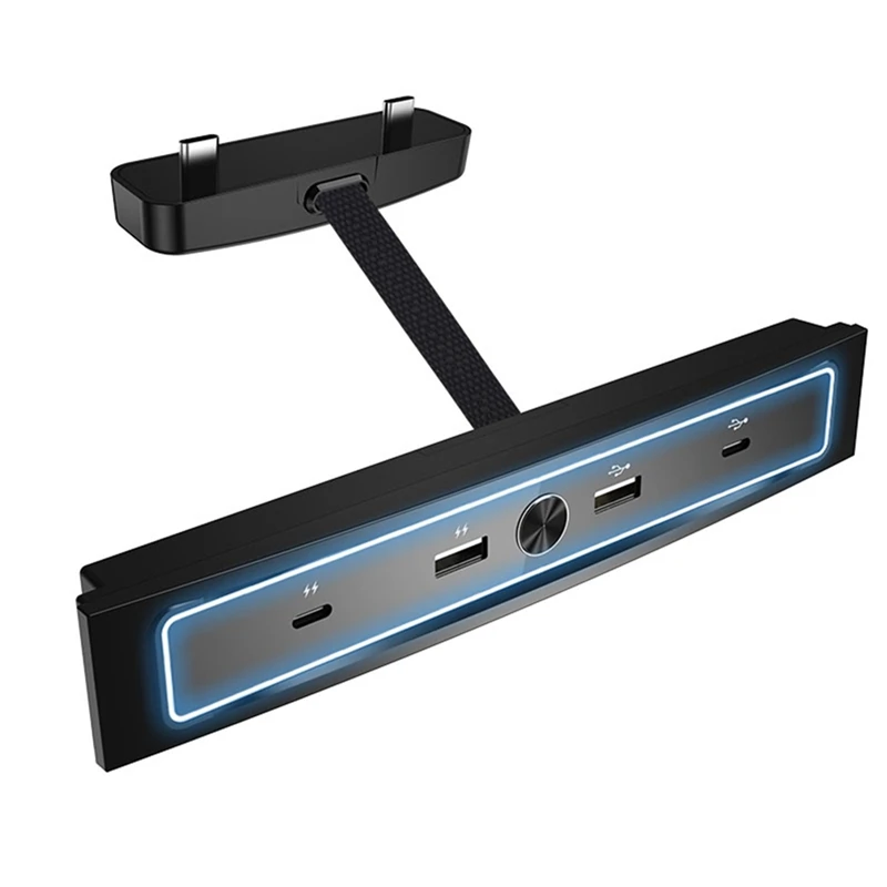 Docking Station For Tesla Model 3 Model Y 2020-2023 Quick Charger Intelligent USB Shunt Hub Charging Data Parts