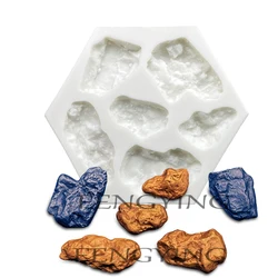 Meteorite Rock Silicone Mold Sugarcraft Cupcake Baking Mold Chocolate Fondant Cake Decorating Tools