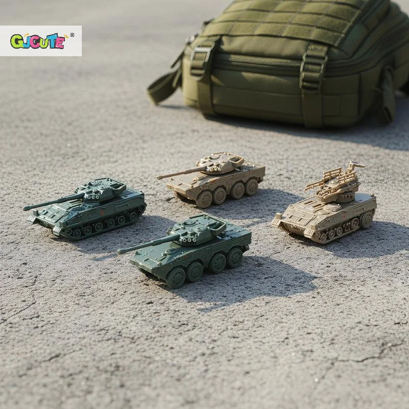2/4Pcs 1/144 Chinese Type 11 Armored Assault Vehicle 95 Self Propelled Anti Aircraft  4D Assembly Model Children's Toy