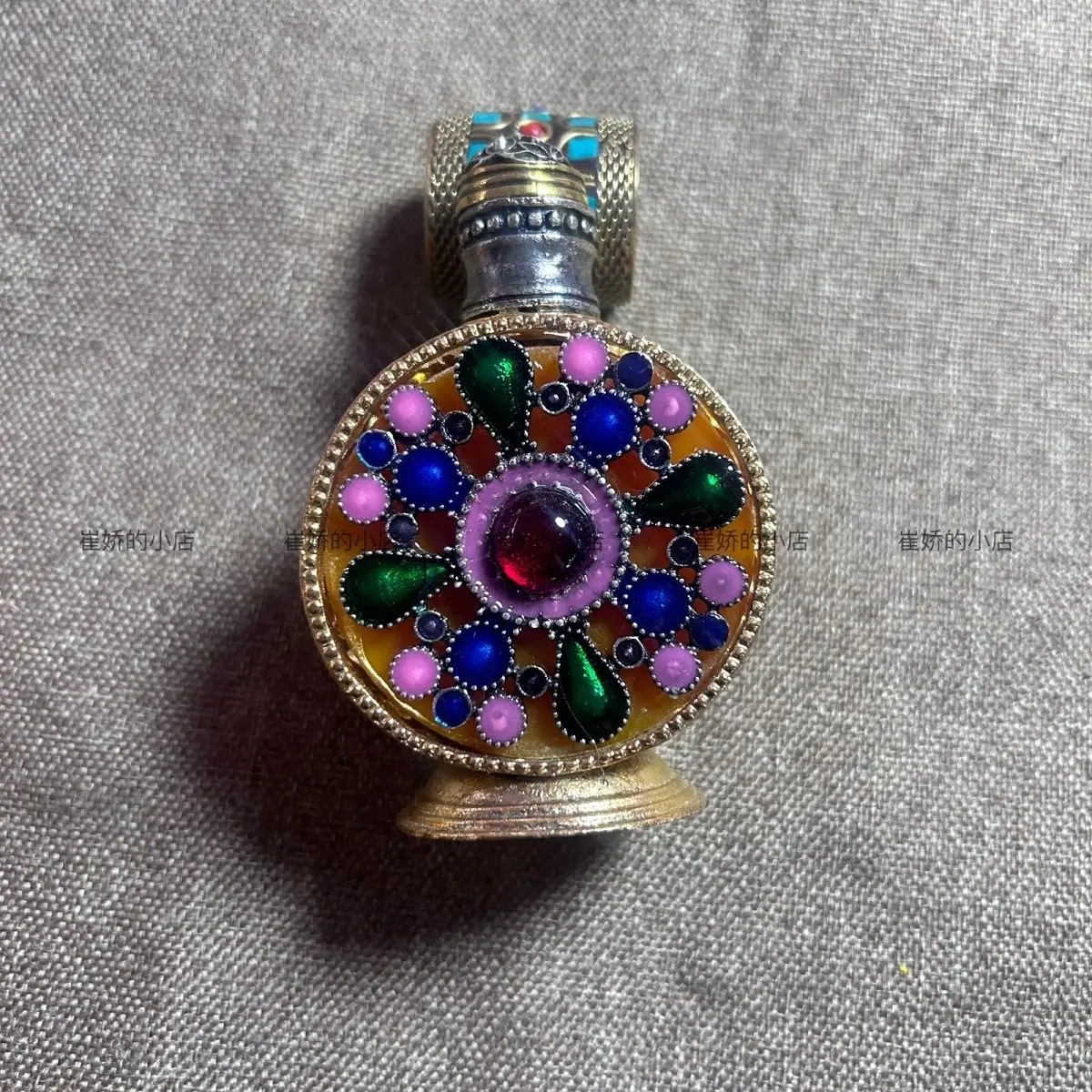 Retro Round petals Snuff Bottle mini bottle ﻿