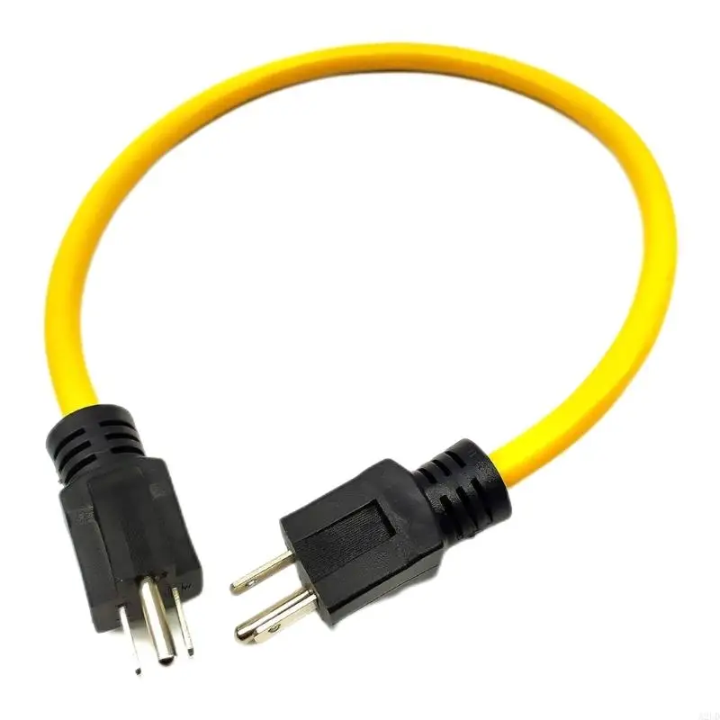 A2UD 12AWG 125V ذكور مزدوج سلك التمديد 5-15p إلى 5-15p لمفتاح النقل