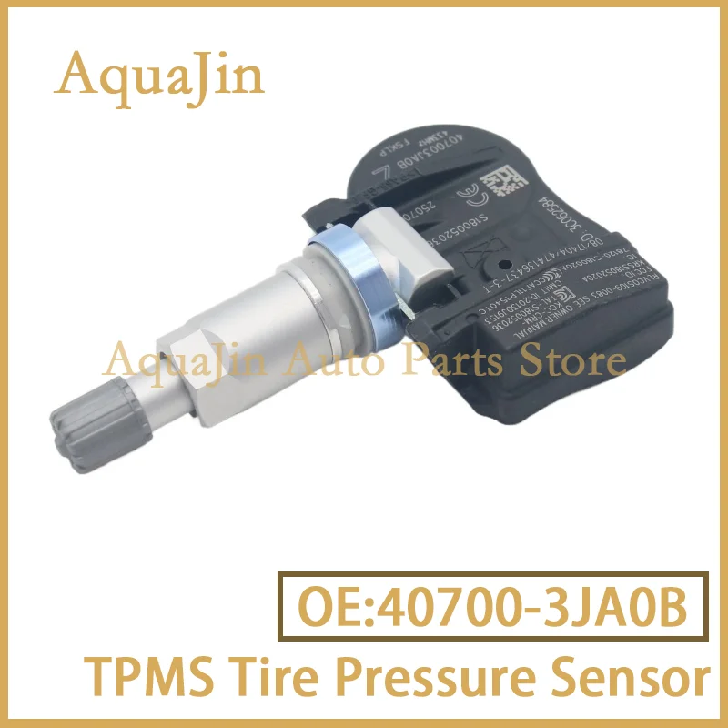 

40700-3JA0B Датчик давления в шинах TPMS 433 МГц для Infiniti Q50 Q60 JX 2012 ~ 2020 Nissan Altima Maxima Murano Pathfinder 2019 ~ 2021