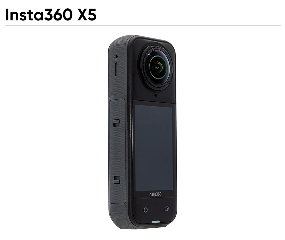 Cámara de acción insta360 X5 8K resistente al agua 49 pies 360 con sensores de 1/1,28 «48MP 8K 360 HDR Video 72MP 5nm AI Chip 185Min de duración de la batería 7