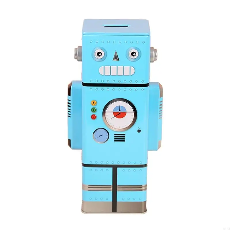 Q39B Robot Coin Box Cartoon Money Jar Saving Cash for Kids Adults Boys Girls Christmas Birthday New Year's Day Gift