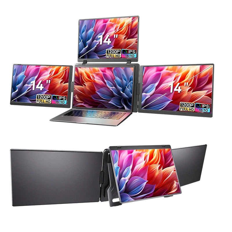 14-Inch IPS LCD Quad  Type-C Interface 1200p Resolution 16:10 Aspect Ratio 250cd/m Brightness Portable Laptop Screen