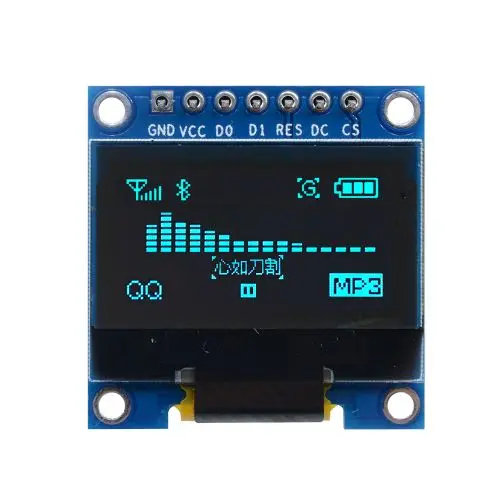 0.96" Inch OLED Display Screen Module SSD1306 I2C IIC Serial 128x64 LCD Screen Board 3.3V-5V White Blue Yellow for Arduino