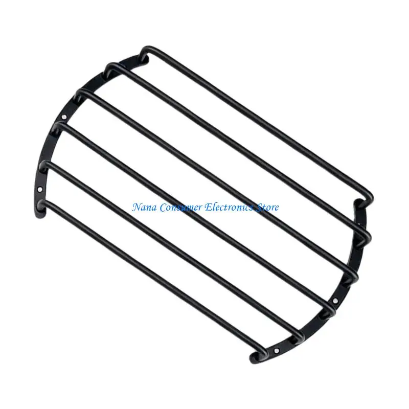 G7NE Universally Black Metal Speaker Grille Guard Subwoofer Protections Grill With 6Horizontal Bar For Vehicle Stereo Systems