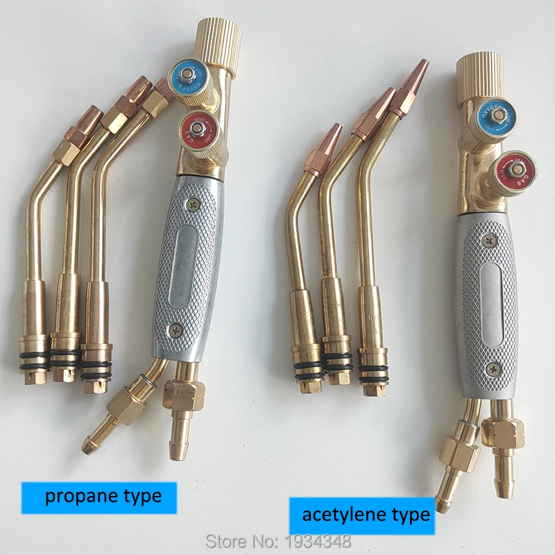 Rotary Gas Welding Torch Oxy Acetylene Propane Welding Gun Different Length Welding Rod