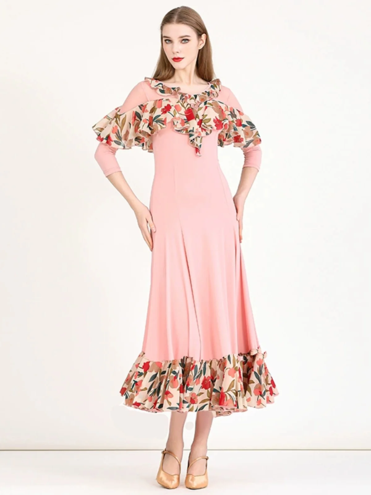 Femme nouvelle robe de danse moderne Costume de danse de salon robe valse robe My894