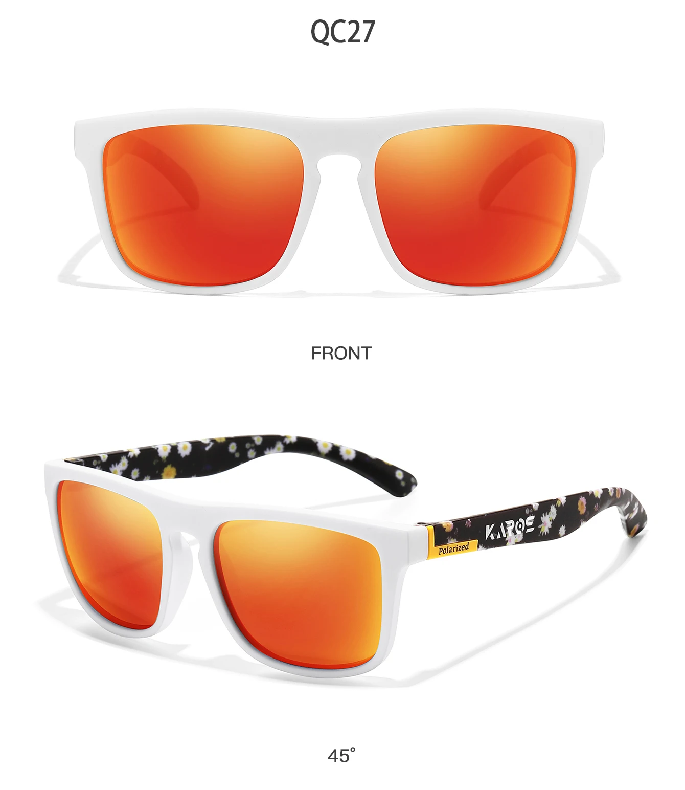 3 Teile/satz Karos Polarisierte Sonnenbrille Mode UV400 Schutz Unisex Anti-glare Gläser Geeignet Für Männer Fahren Radfahren Brillen – Detail 7