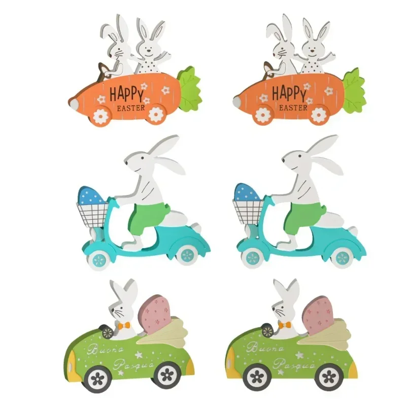 Nouveau modèle 2026 – Moule en silicone DIY Lapin mignon en voiture pour Pâques, idéal pour bougies, ornements, plâtre, ciment, résine époxy, décoration intérieure