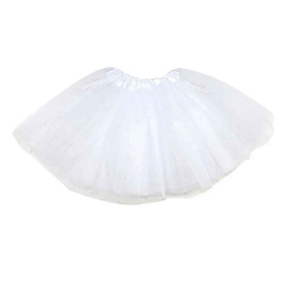 1Pc Kids Baby Girls Chiffon Dance Tutu Skirt For Girls Multi-Layers Tulle Toddler Pettiskirt Children Chiffon Skirt length 30cm