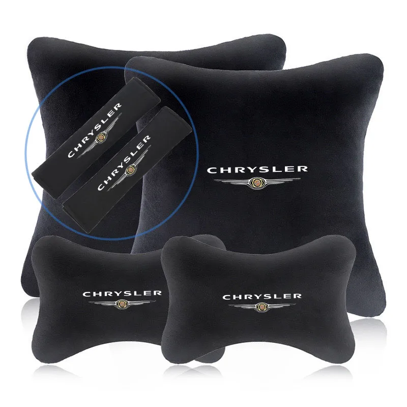 Car Neck Pillow Seat Headrest Lumbar Spine Protectio  Throw pillow for Chrysler 300c 300 Pacifica 200 Sebring PT Cruiser