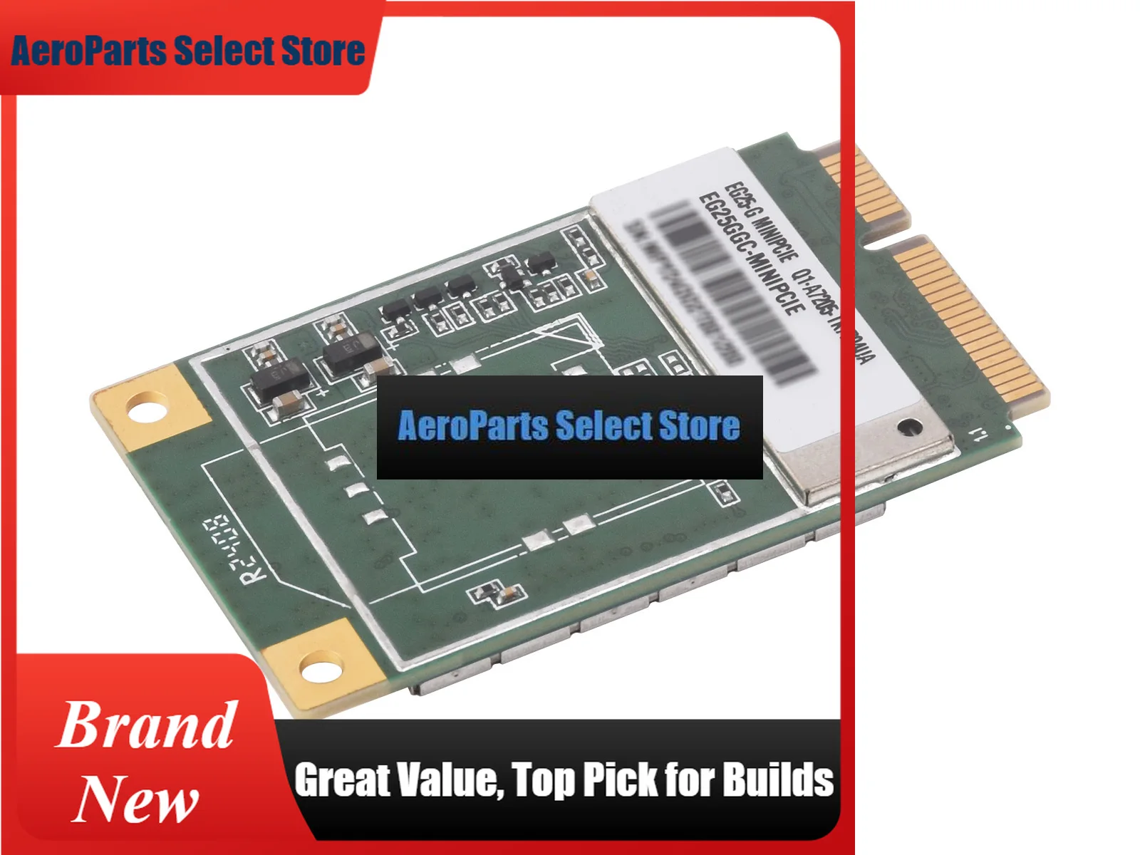 AeroPartsWaveshare Quectel EG25-G MPCIe Module, LTE Cat 4 Module With PCI Express Mini Card Form Factor, Supports Multiple Wirel