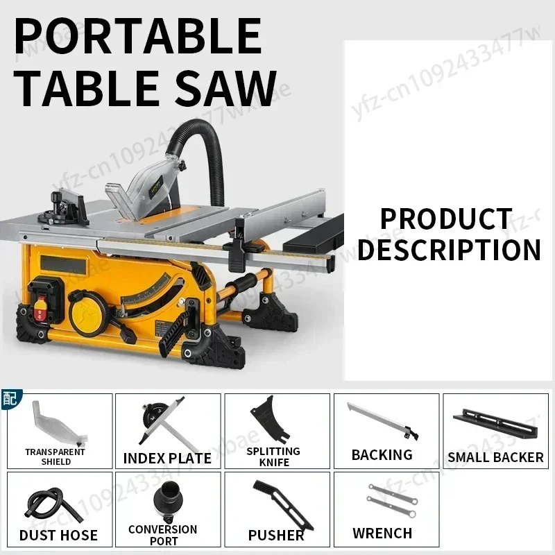 woodworking household cutting board 8 inch pipe rack table saw portable multifunctional electric cutting machine