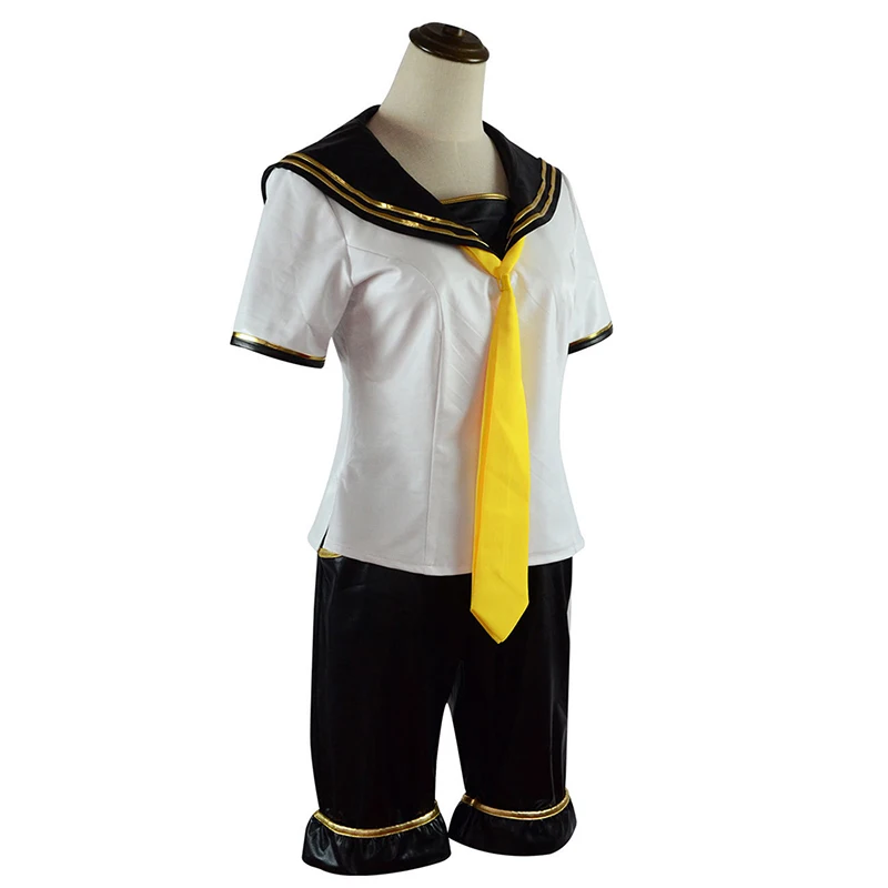 Anime Rin Len Halloween Uniform Cosplay Complete Costumes School Uniform