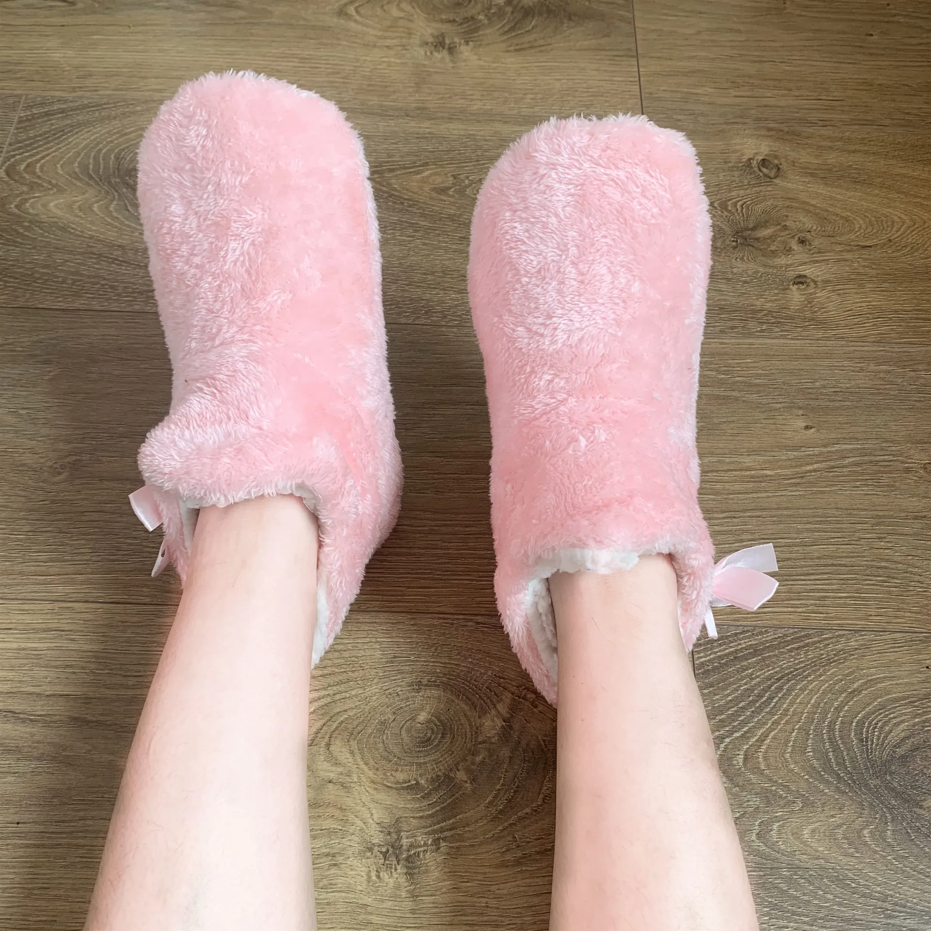 

Home Slipper Boot Women Heart Love Winter Warm Non Slip Fleece Soft Indoor Plush Cotton Female House Floor Shoes Men High Tube