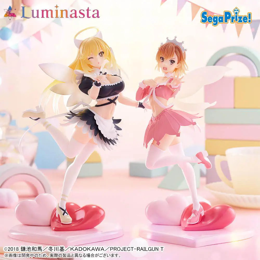 

В наличии: Оригинальная фигурка SEGA A Certain Scientific Railgun T Luminasta Мисака Микото и Шокухо Мисаки, модель из аниме, игрушка