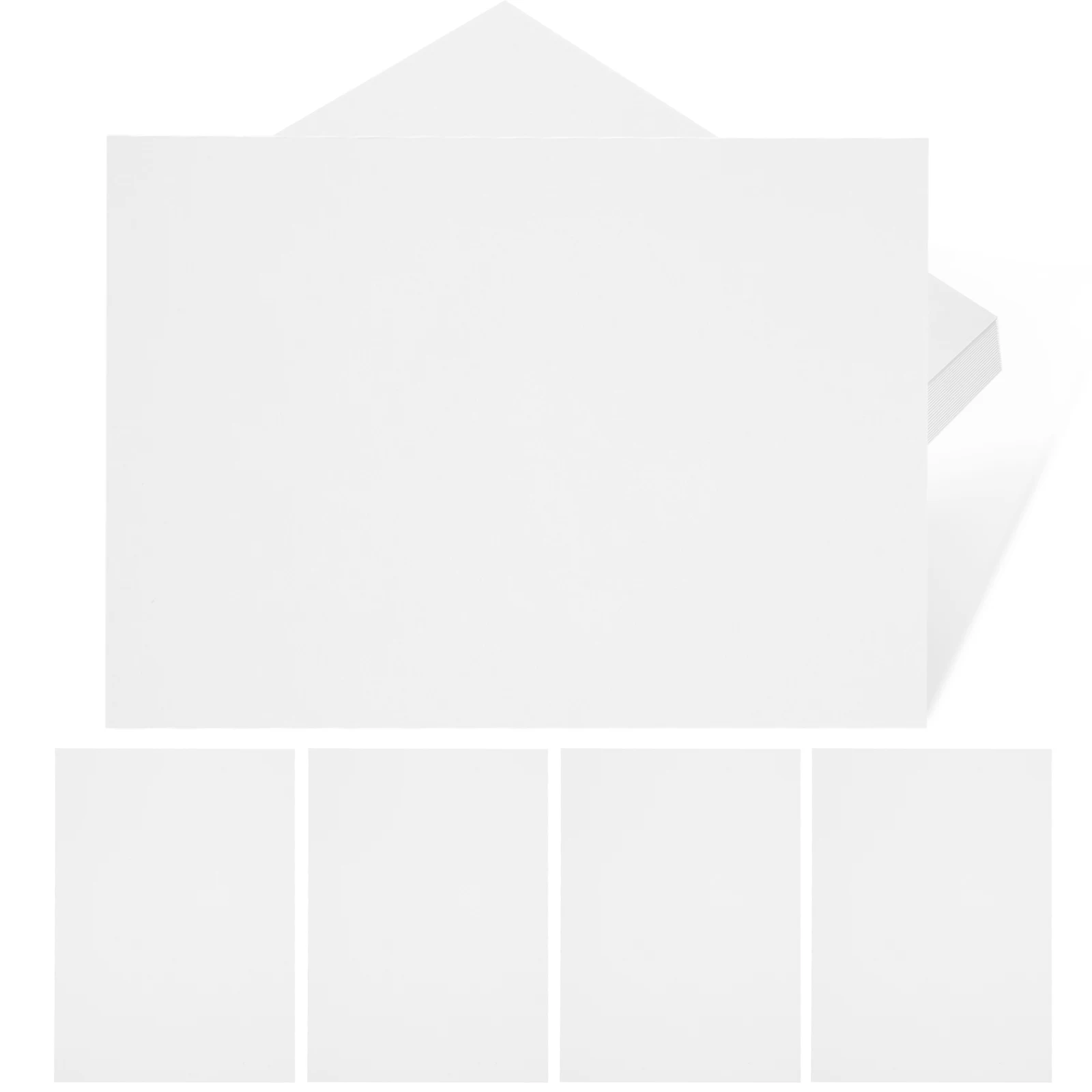 

50 Sheets Painting Paper Card Drawing Papers Blank Watercolor for Crafts White Coloring Child