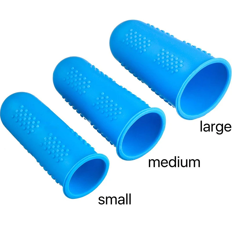 High quality S/M/L Finger Protector Silicone Sleeve Scald-proof Anti-slip Anti-Burn Cot Finger Protector 2018 New