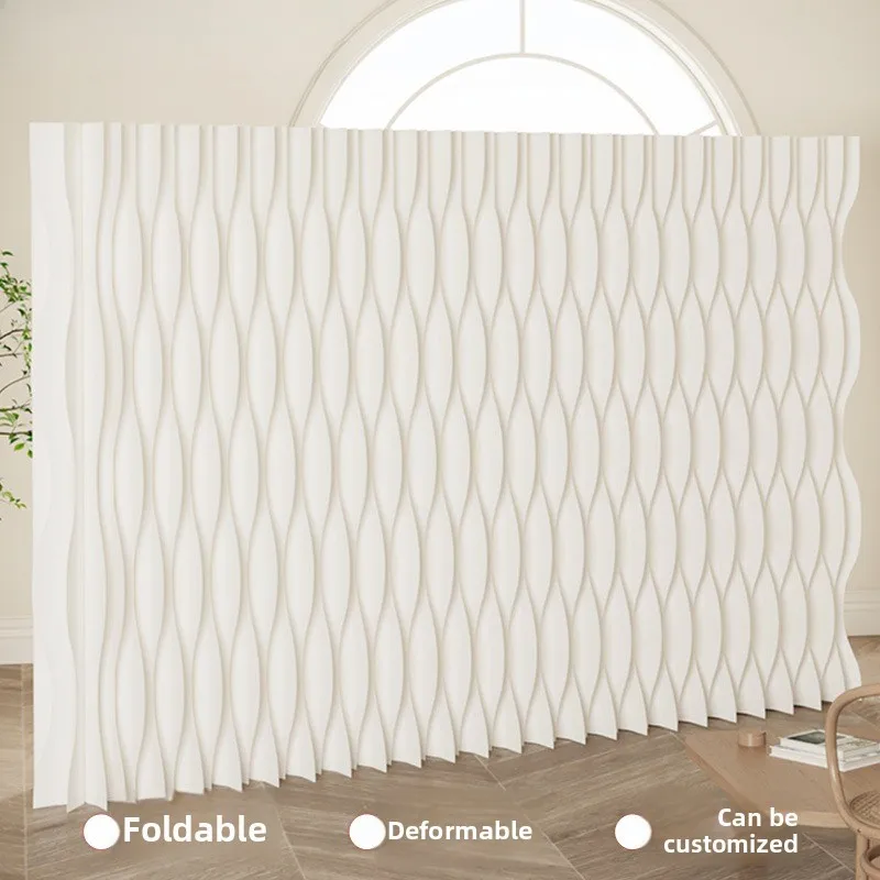 Screen Partition Office Living Room Folding Mobile Blocking Panmunjom Exhibition Universal Non-punching Background Wall Self-ins