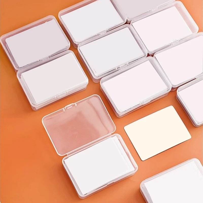 トランプ用の透明なプラスチック製の箱,収納ケース,コンテナ,パッケージ,ポーカーゲーム,カードオーガナイザー,1個,3個