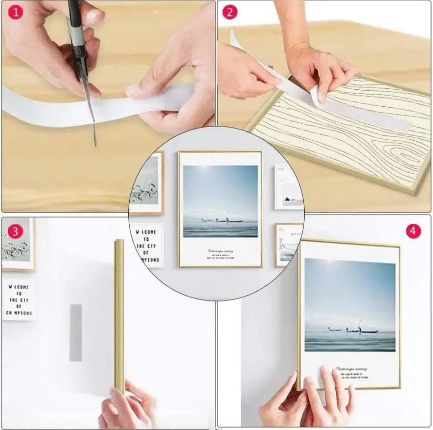 Hook and Loop Tape Self Adhesive 1/3/5/10M, Sticky Back Strips 20-50mm Wide, White Velcros Fastener for DIY Crafts & Home Decor image 5