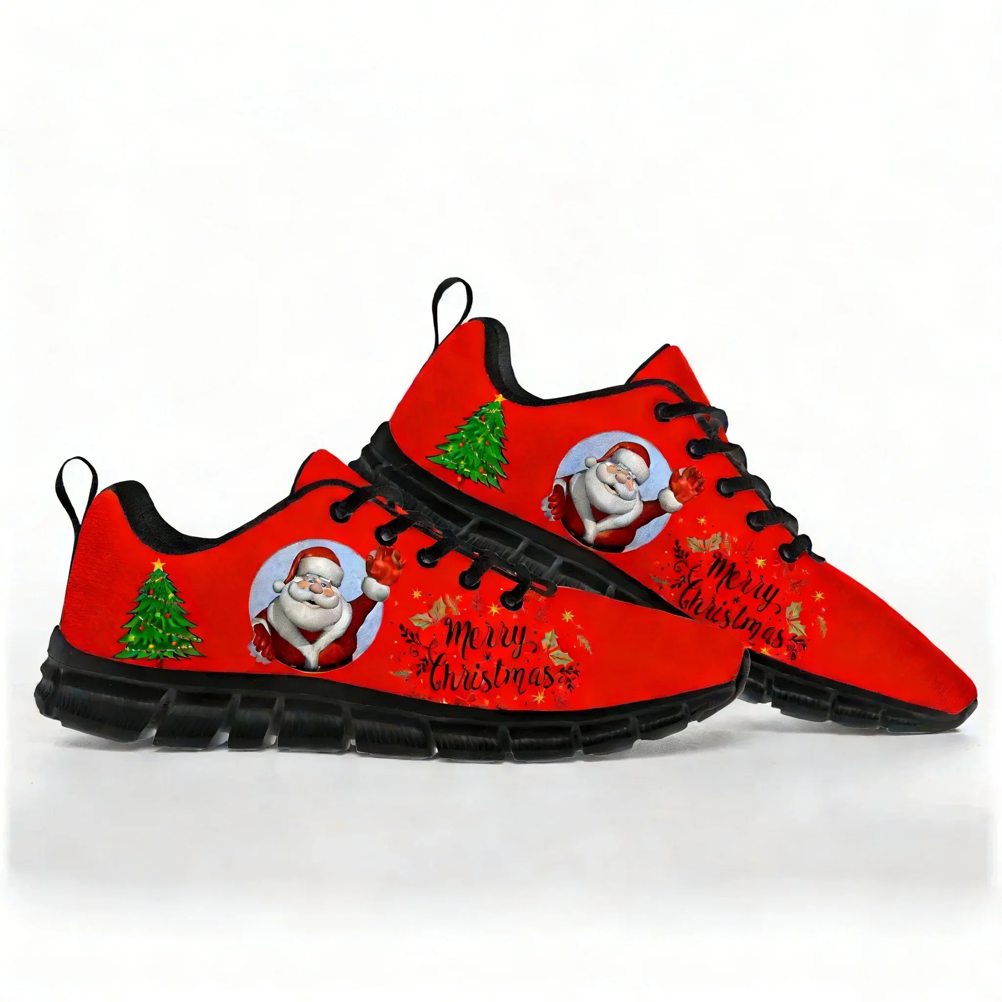 

Рождественские кроссовки для мужчин, женщин и подростков, спортивная обувь на заказ, повседневная обувь, изготовленная на заказ, высококачественная обувь для пар