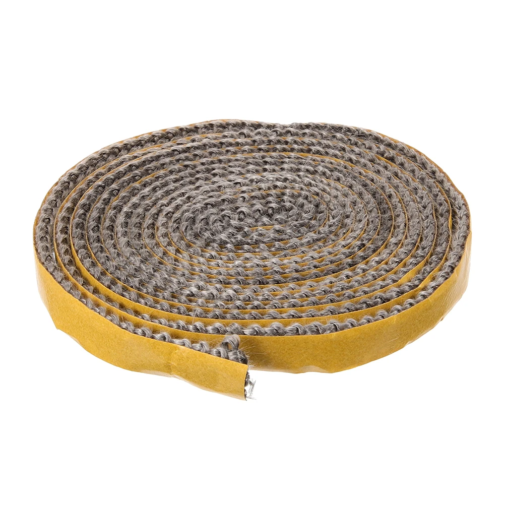 

Gasket Tape Heat Resistant Glass Fiber Door Seal Strip Self Adhesive Rope Fireplace Wood Stove Sealant Fire Rope Burning Stove