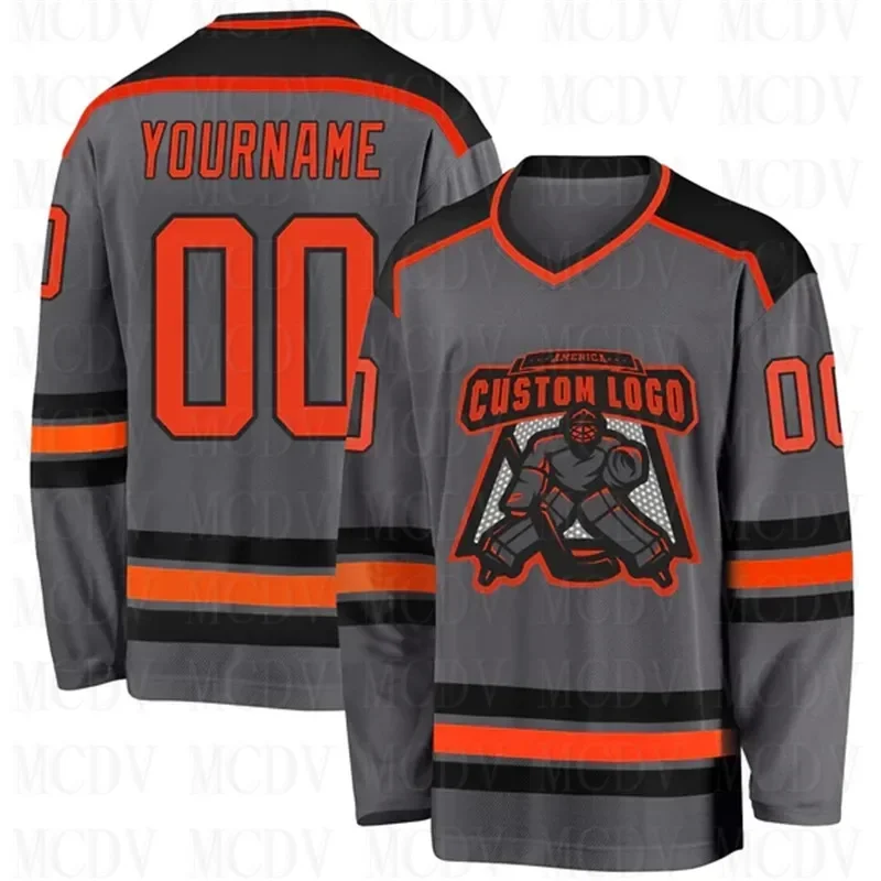 Custom Olive Camo Black- Salute  3D Print You Name Number Youth Mens Women Ice Hockey Jersey Competition Training Jerseys