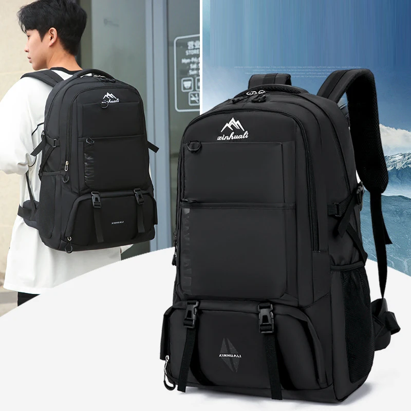 60L Travel Backpacks Men Business Laptop Pack Large Capacity 15.6 Inch Computer Bag Travel Commuting Daypack College Student Bag