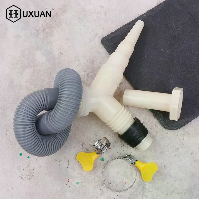 Drain Tee Adapter For Washer Dryer Drain System Drain Tee Adapter With Extended Drain Hose Home Tools