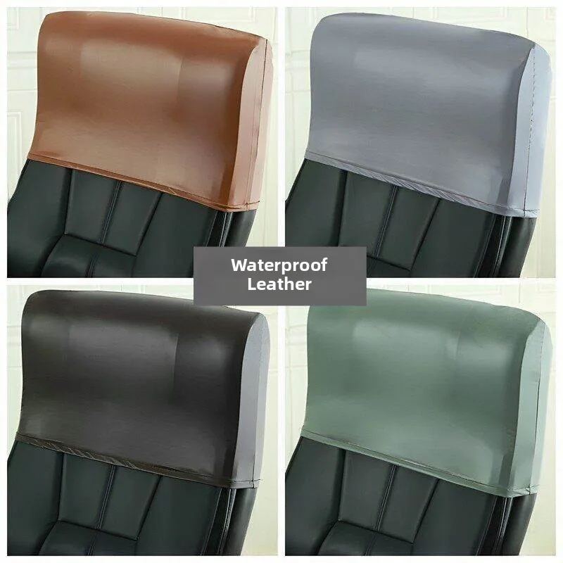 Waterproof Leather Chair Back Cover Protector Separate Back Half Head Pillow Towel  Wood Stool Lie   Chair Cover