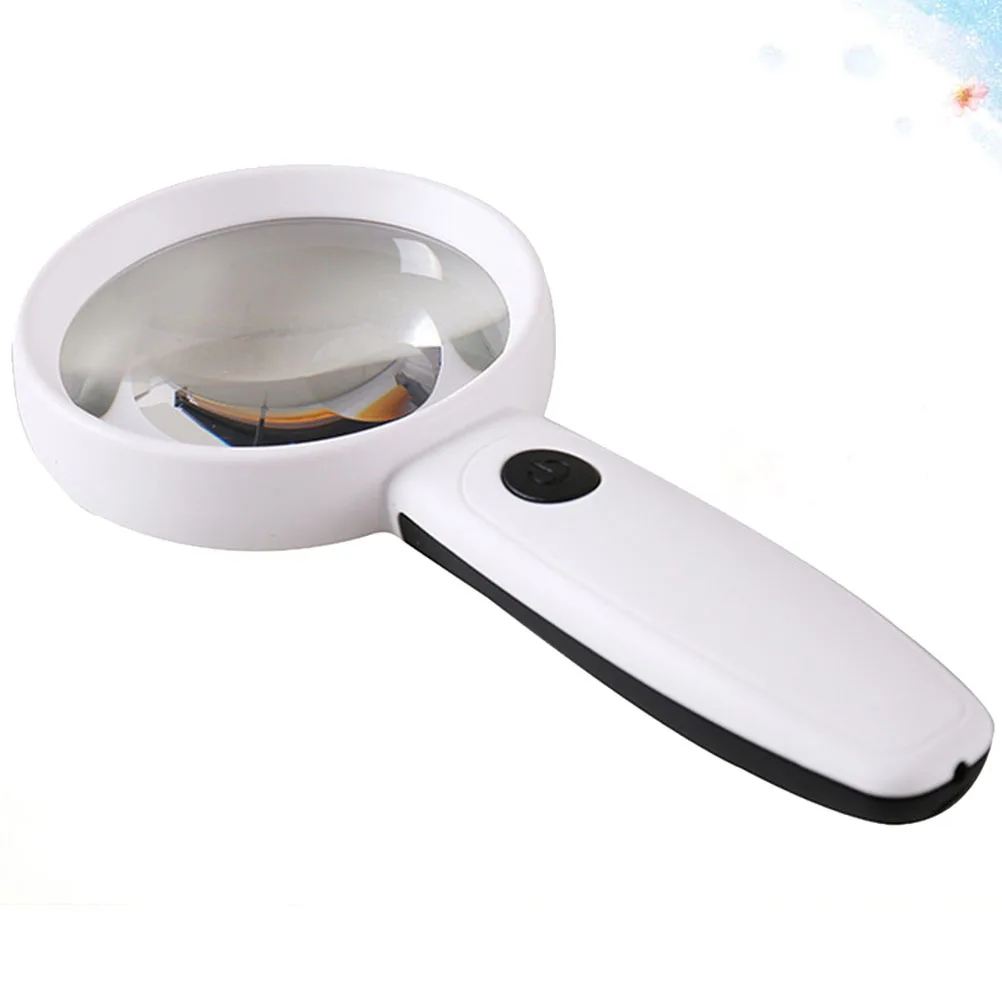 

USB Rechargeable LED Light Magnifier Portable Handheld Reading Loupe for Jewelry Repair Map Crafts Hobby Magnifier