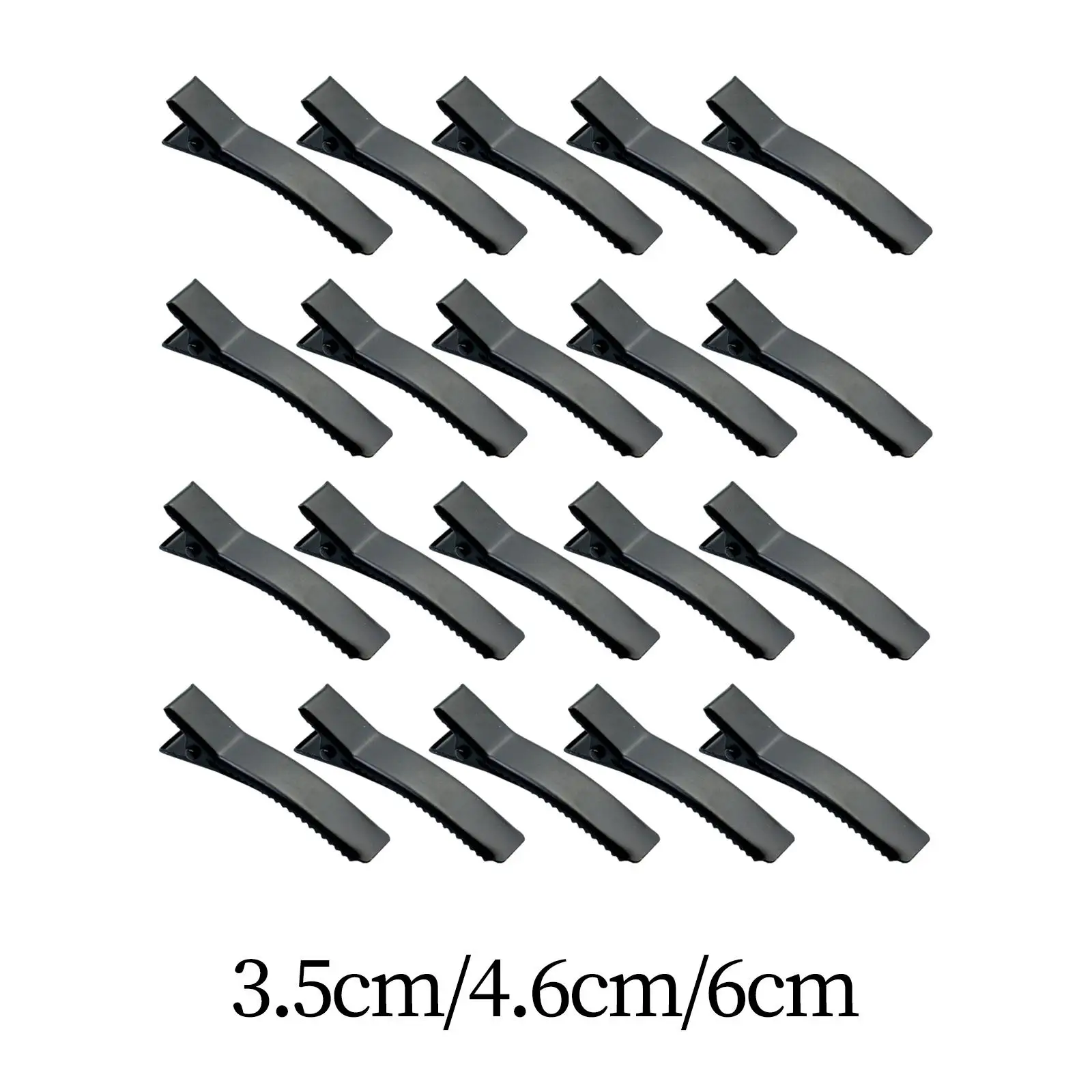 20 Pieces Alligator Hair Clips, Hair Bow Clips, Serrated Black Thickened Hairpins for Arts and Crafts Projects DIY Supplies 3