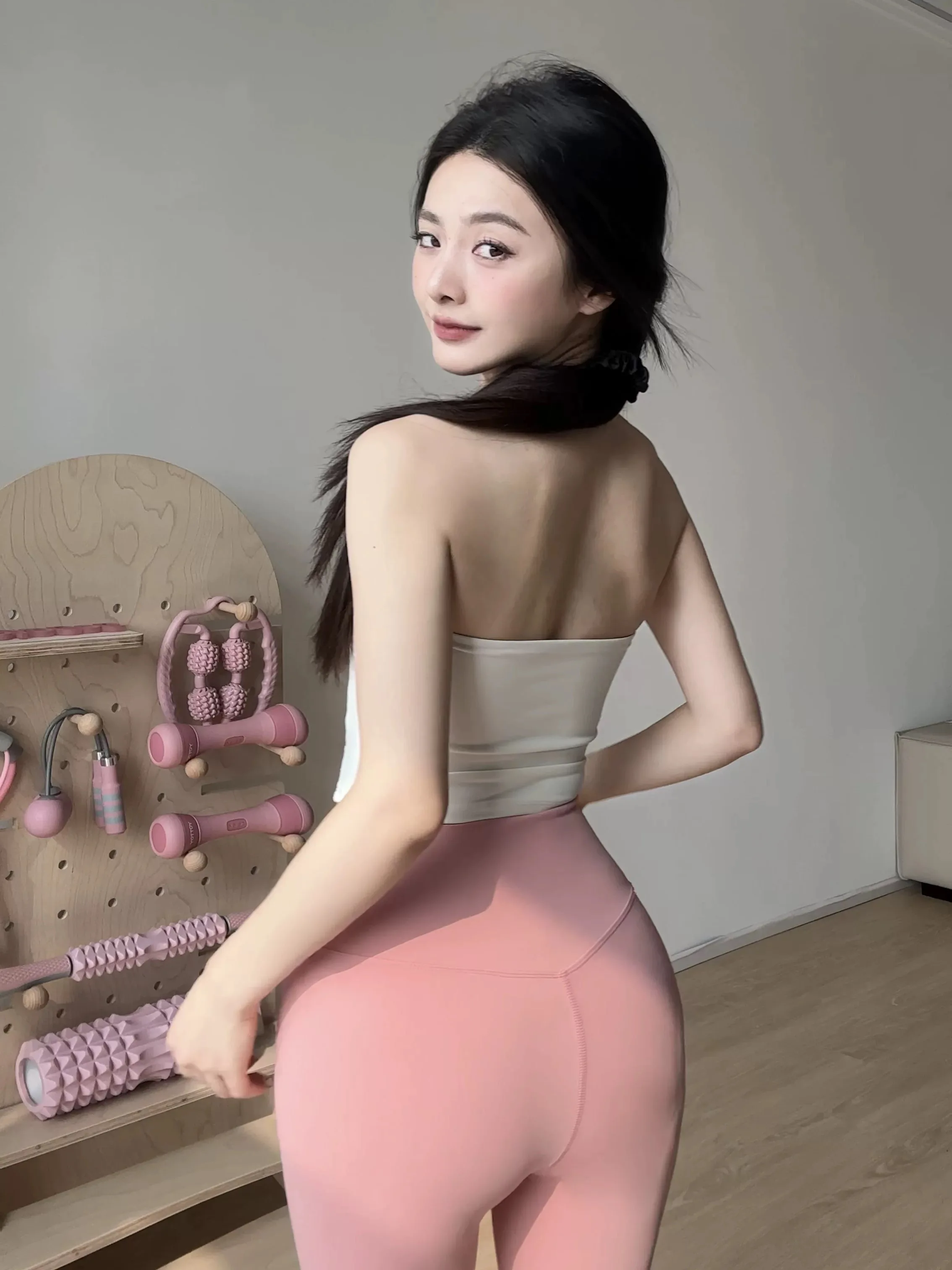 جديد اليوغا الصدرية عالية الكثافة للصدمات تشغيل الرقبة نصفين الملابس الداخلية الرياضية المتكاملة اللياقة البدنية بيلاتيس حبال سترة الظهر الجميلة #5