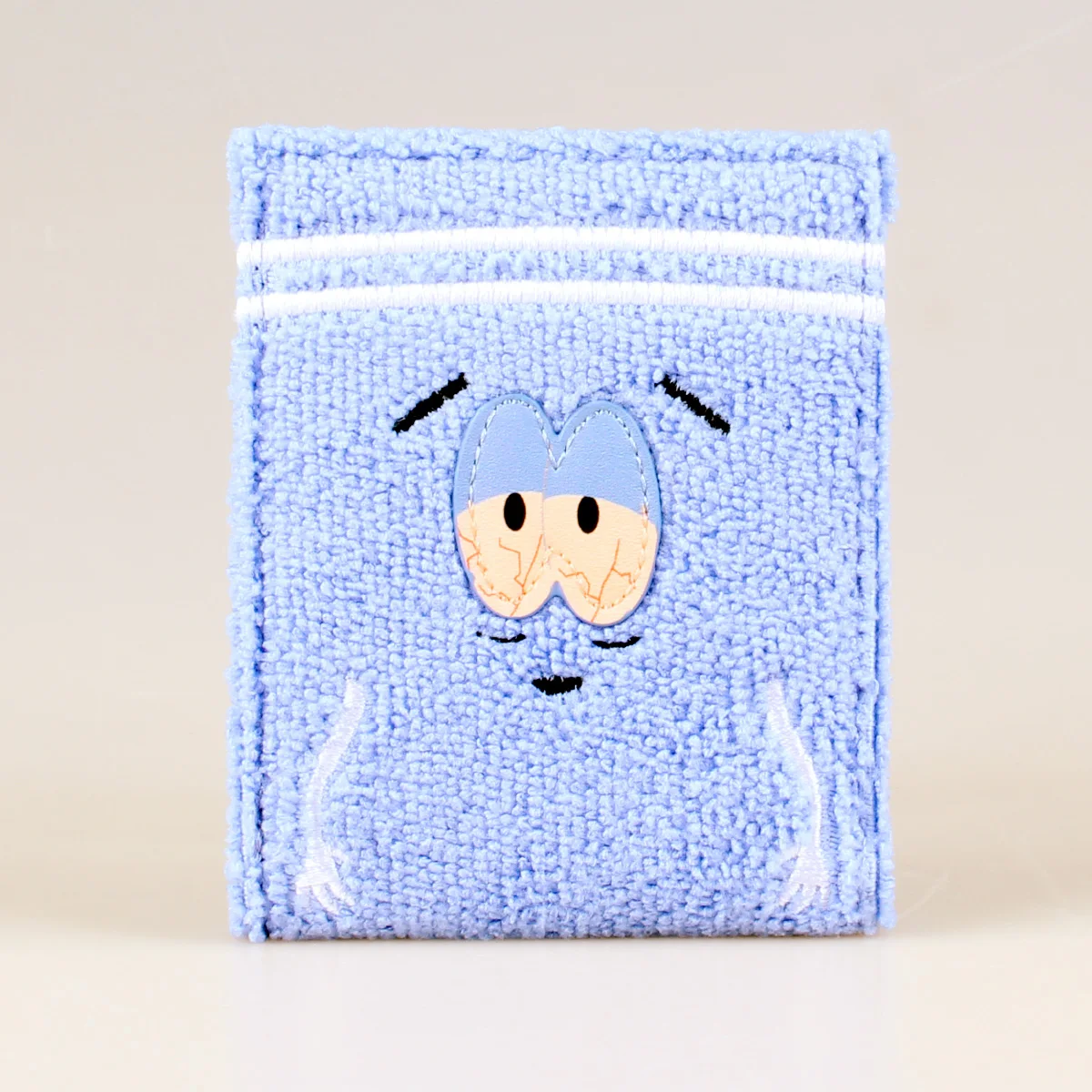 محفظة عصرية مطرزة من قماش المنشفة، حامل بطاقة الهوية الشخصية المصممة #1