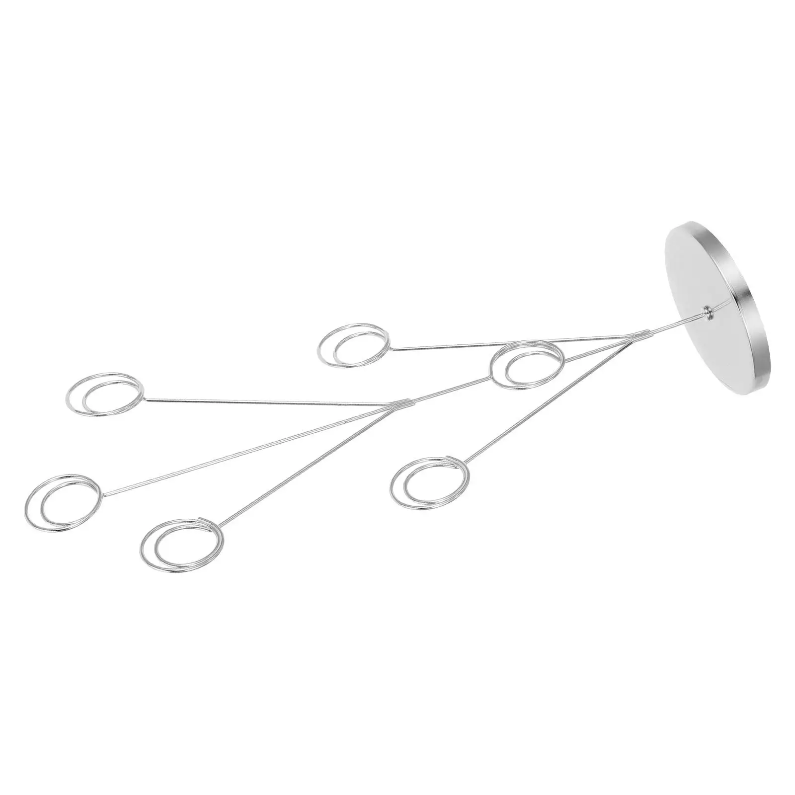 Multi-Head Photo Tree Holder Clip Desktop Stand with Clips Elegant Peacock Shape Round Base for Table Card Display Memo Notes